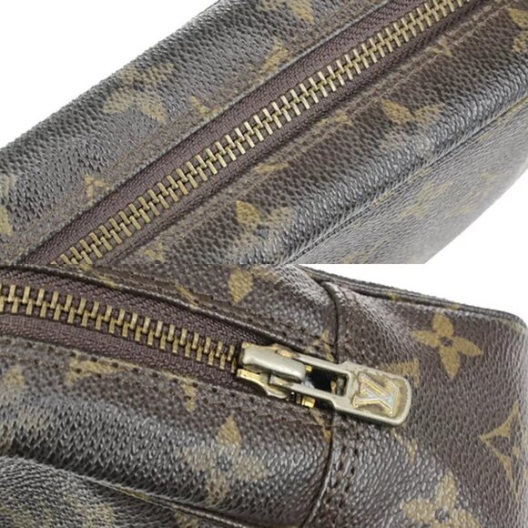 LOUIS VUITTON Trousse Toilette 23 Clutch Hand Bag Monogram Brown - Picture 10 of 16